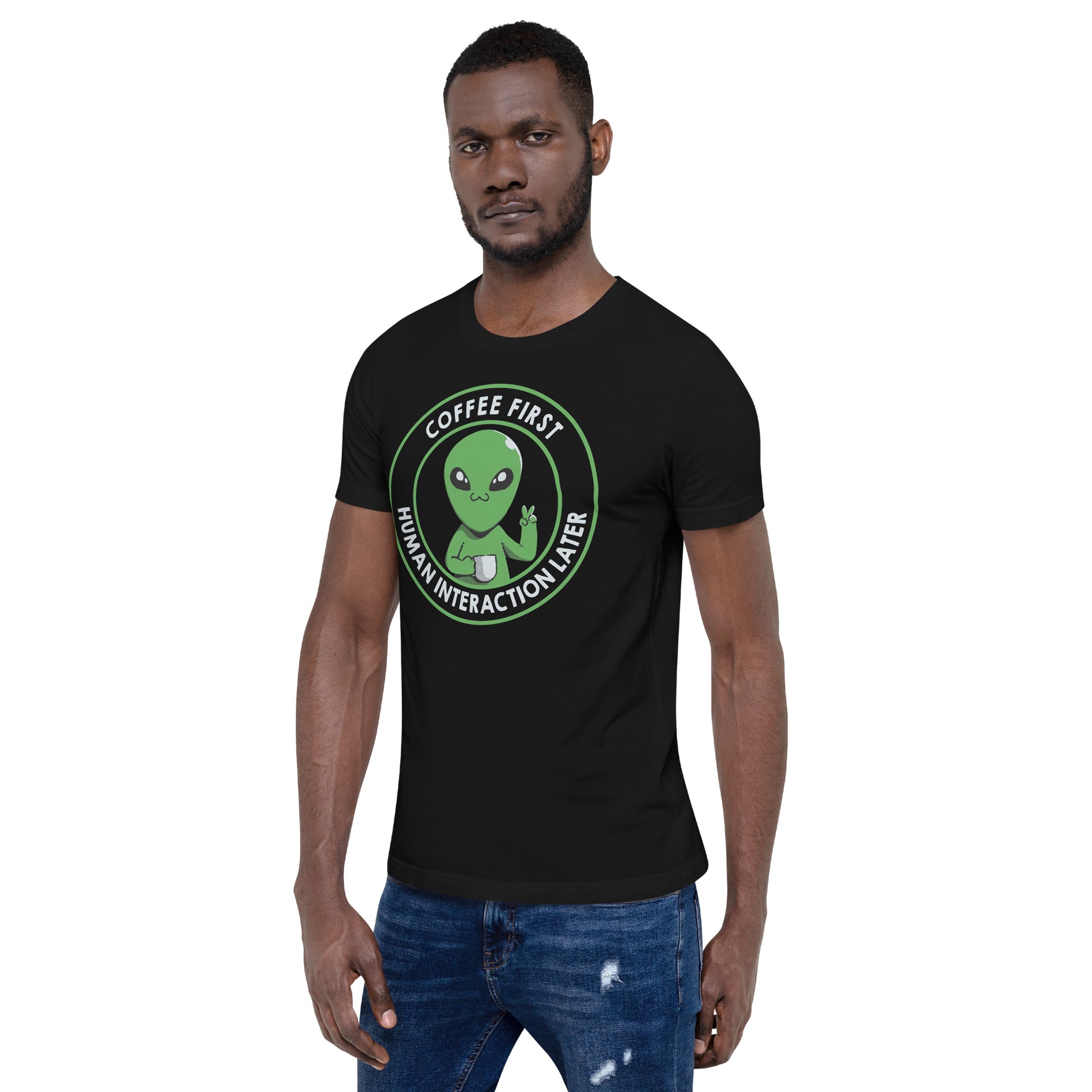 Coffee First Human Interaction Later T-Shirt 5