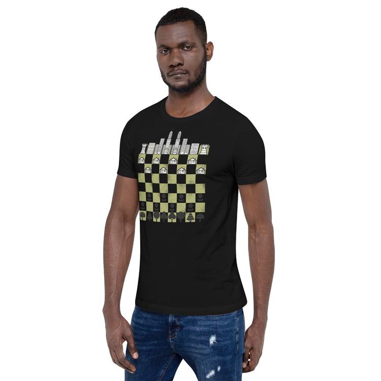 City Forest Chess Vintage Game T-Shirt Geek Nerd Advertise to Meta board game print Botany Print