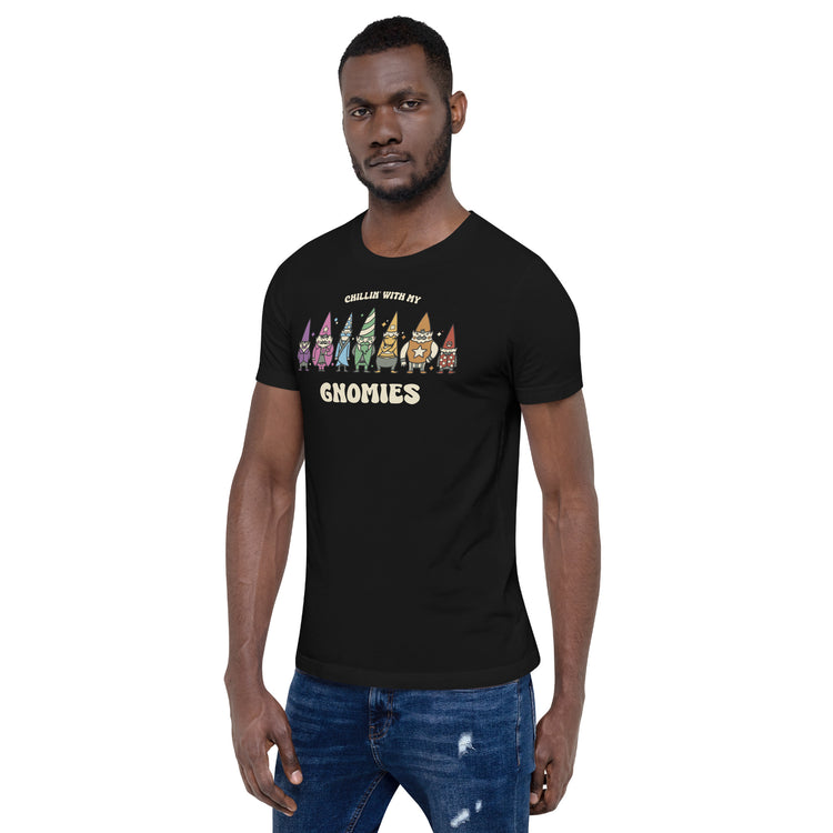 Chillin With My Gnomies T-Shirt Geek Nerd Advertise to Meta Christmas Print Design by Tobe Fonseca