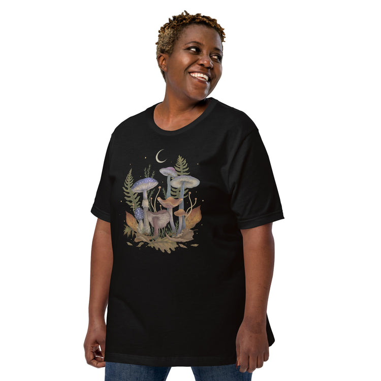Mushroom Cover T-Shirt Geek Nerd Advertise to Meta Book Prints Botany Print