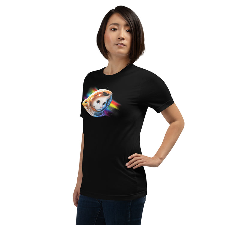 Astronaut Cat T-Shirt Geek Nerd Advertise to Meta Animal Patterns Design by Tobe Fonseca