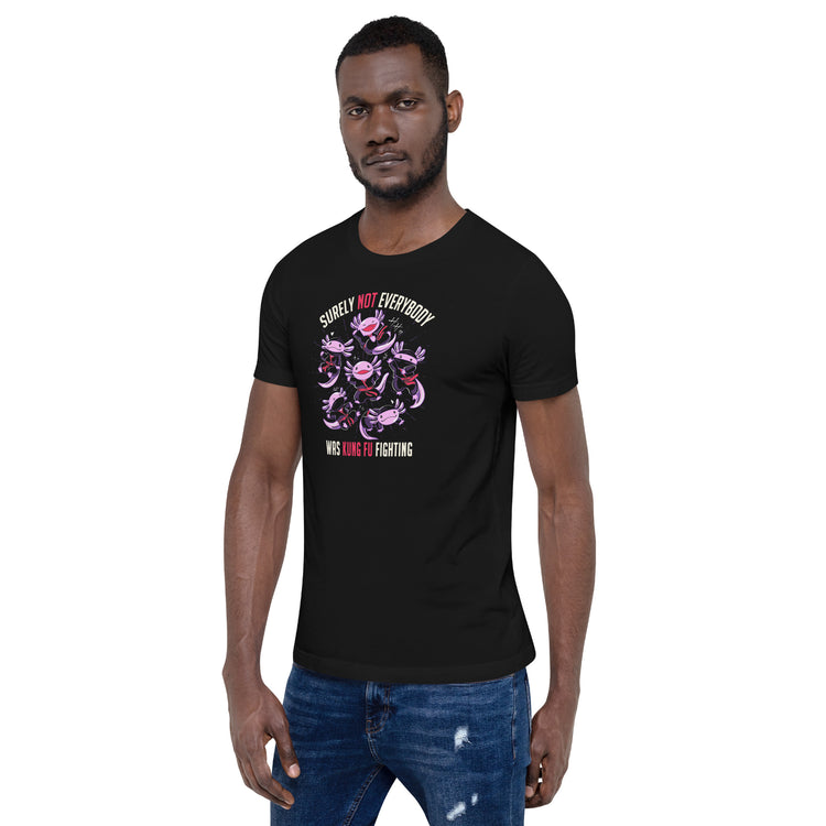 Axolotl Funny Kung Fu Fighting T-shirt Geek Nerd Animal Patterns Design by Tobe Fonseca Funny Prints