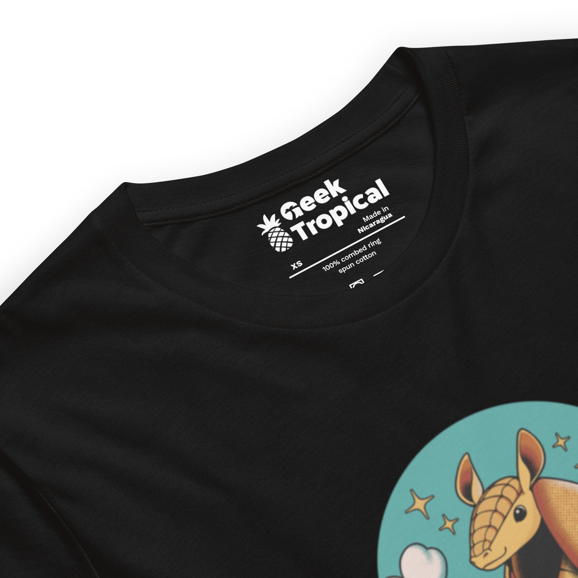 Armadillo Roll DND Dice T-Shirt Geek Nerd Animal Patterns board game print Design by Tobe Fonseca