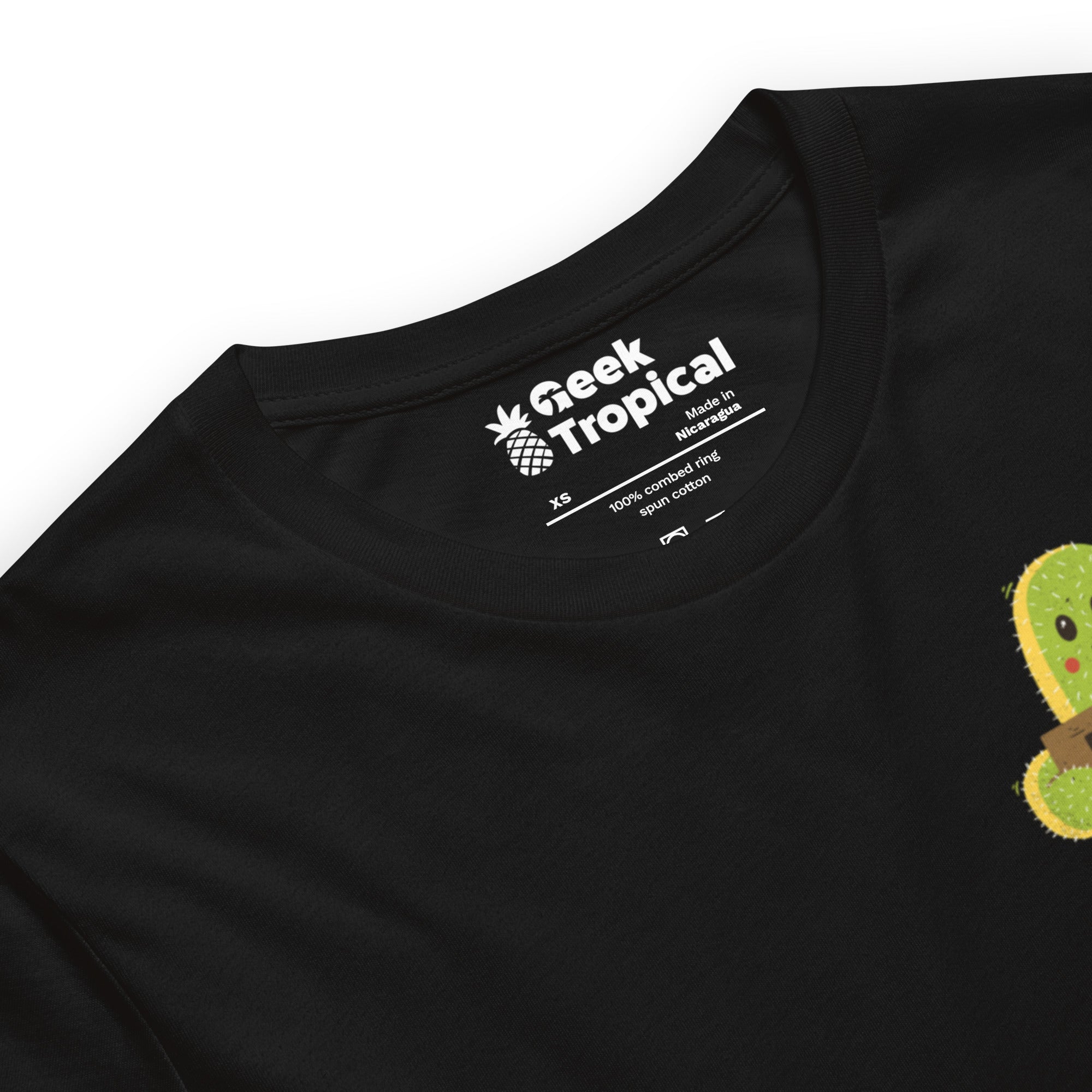 Free Hugs Cactus T-Shirt Geek Nerd All Adult Button Up Shirts Botany Print Design by Tobe Fonseca