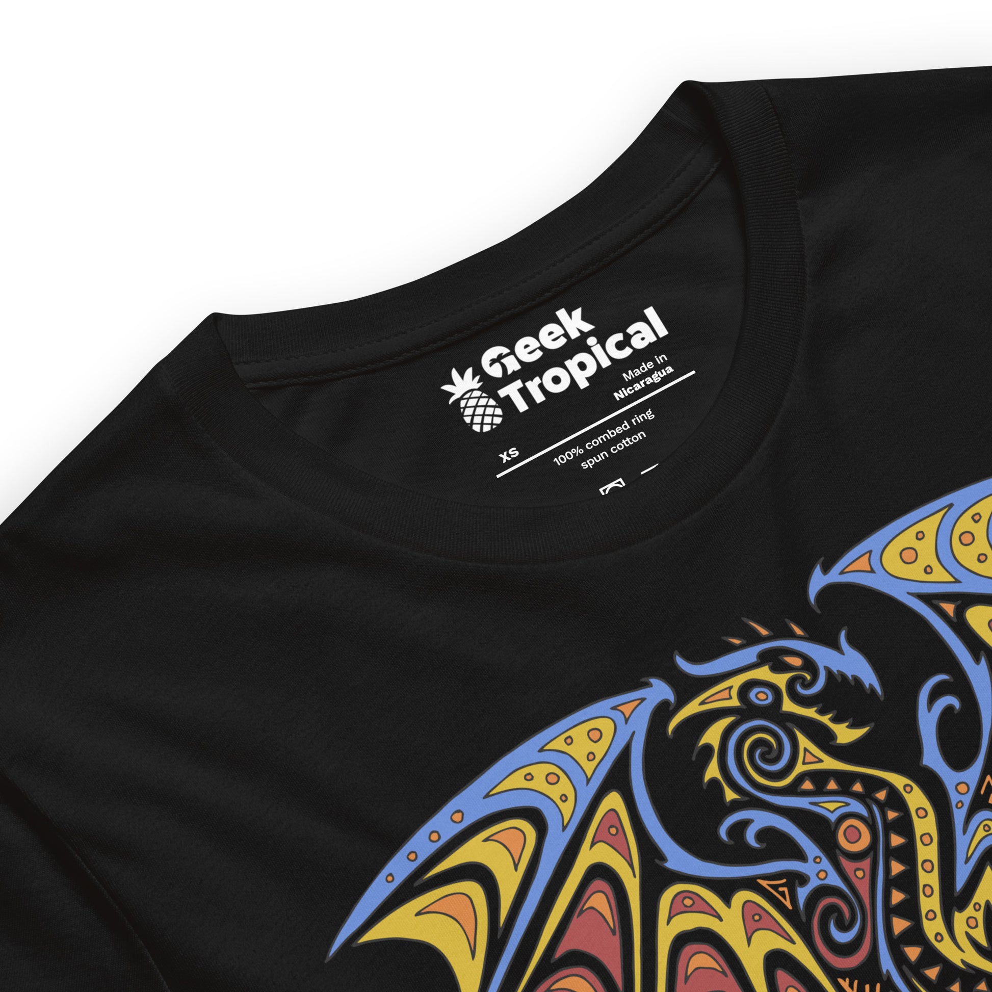 Tribal dragon 2014 t-shirt Geek Nerd Advertise to Meta Fantasy Prints FLOW DESC WRITING