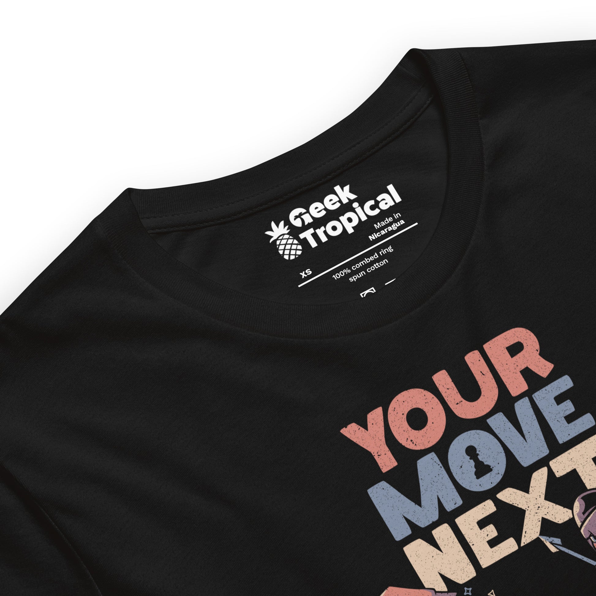 The Chess Cat King T-Shirt Geek Nerd Advertise to Meta Animal Patterns board game print