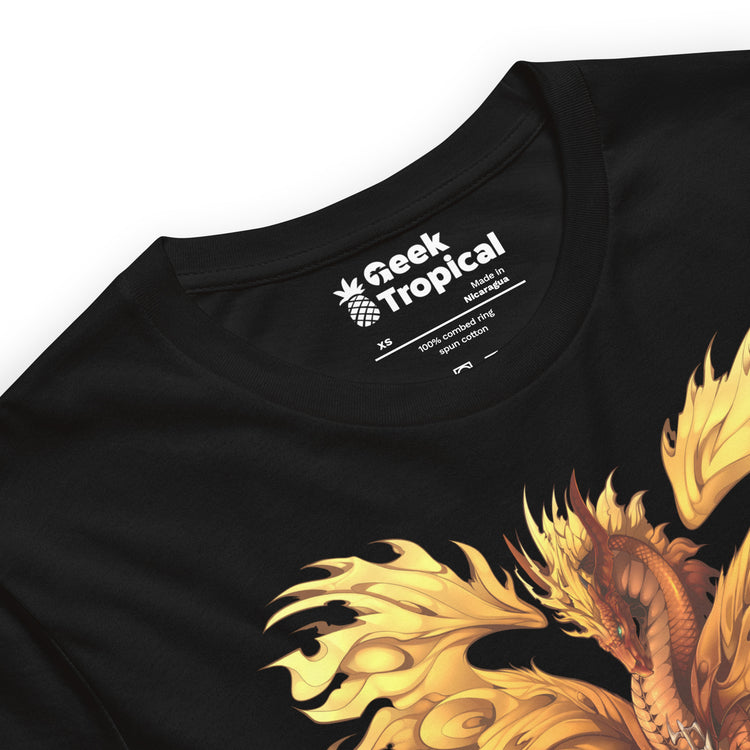 Dragonblade FLAMEBLADE T-Shirt Geek Nerd Advertise to Meta Design by Ruth Thompson Fantasy Prints