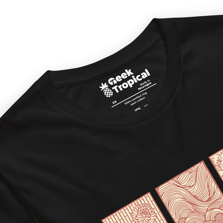 Japanese Samurai Kanagawa Wave T-Shirt Geek Nerd Advertise to Meta Anime Design by Tobe Fonseca