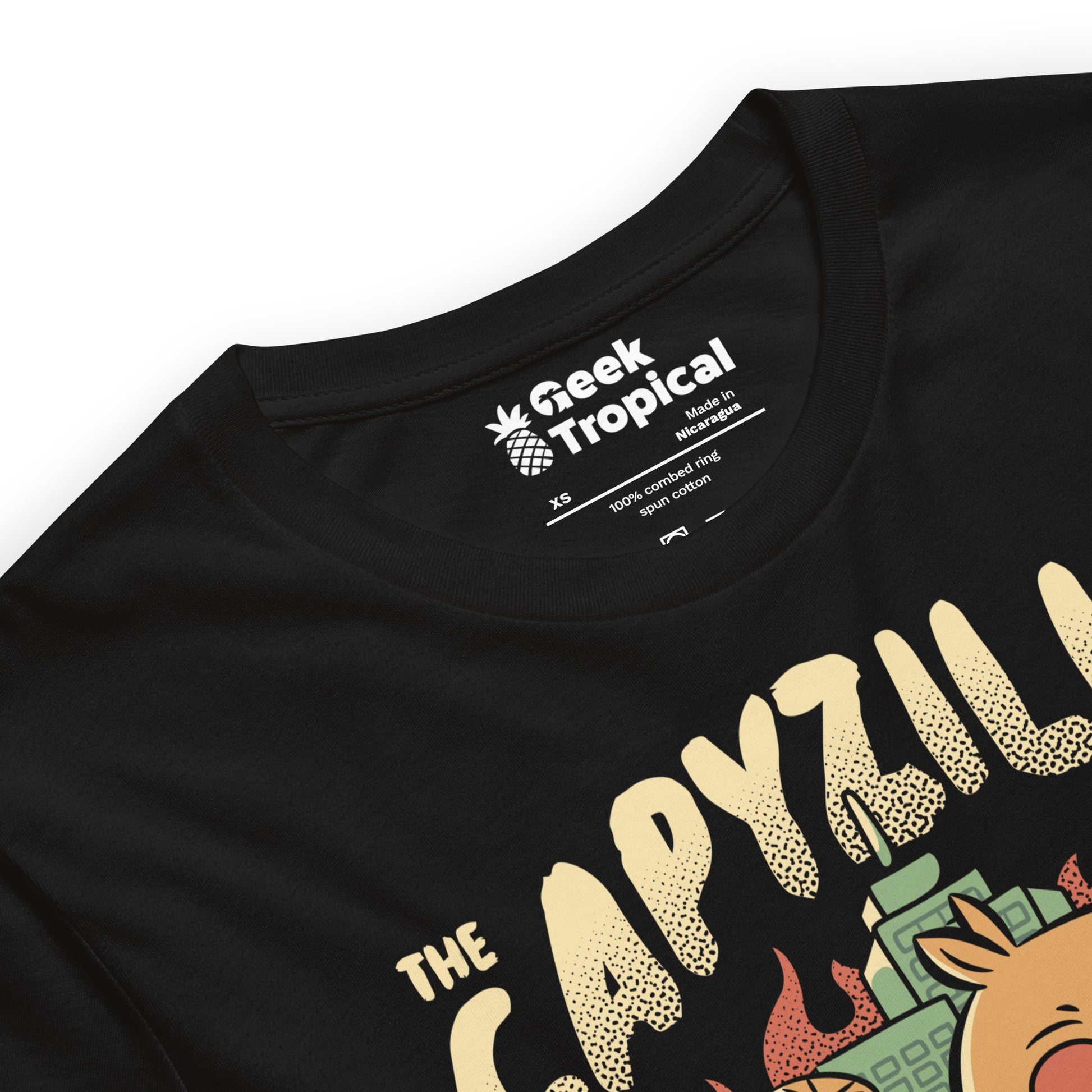 Capyzilla Kawaii Monster T-Shirt Geek Nerd Advertise to Meta Animal Patterns Anime