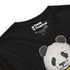 Black and White Panda With Flower T-Shirt Geek Nerd Advertise to Meta Animal Patterns Botany Print