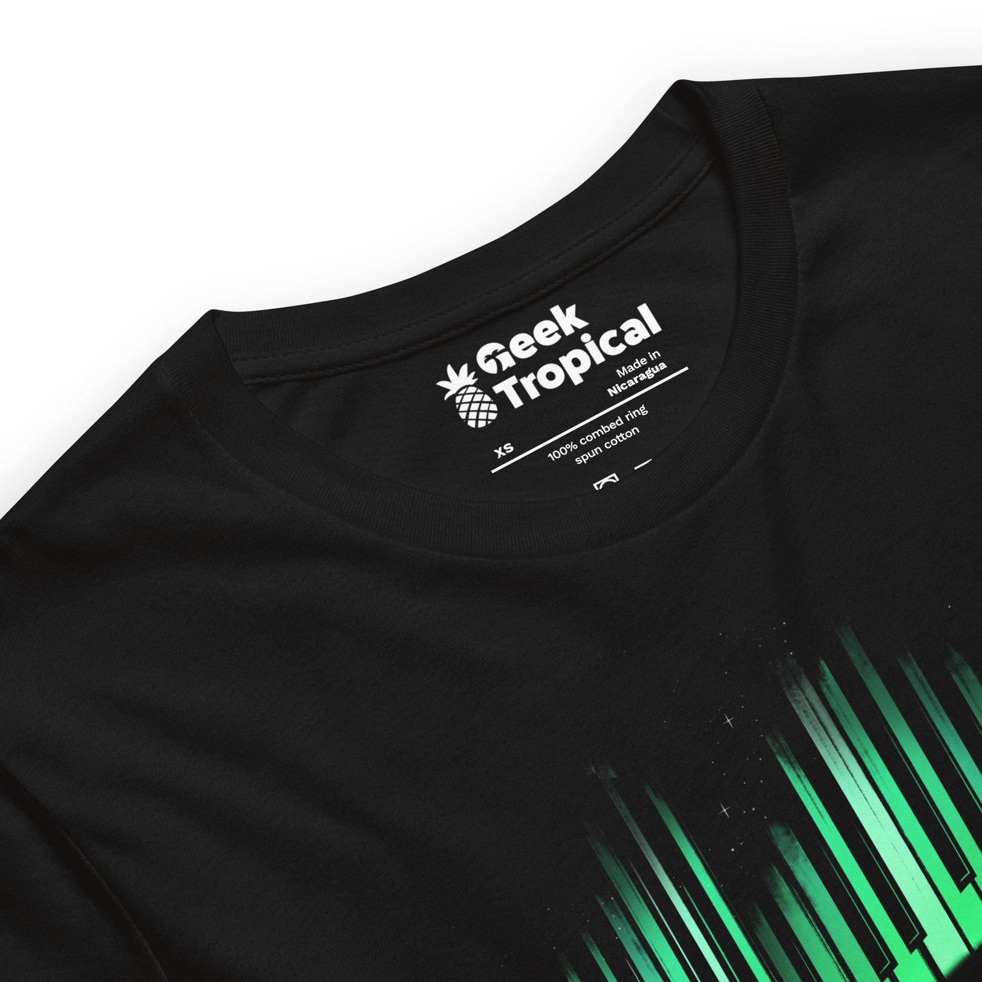 Aurora Borealis Song T-shirt Geek Nerd Advertise to Meta Design by Tobe Fonseca FLOW DESC WRITING