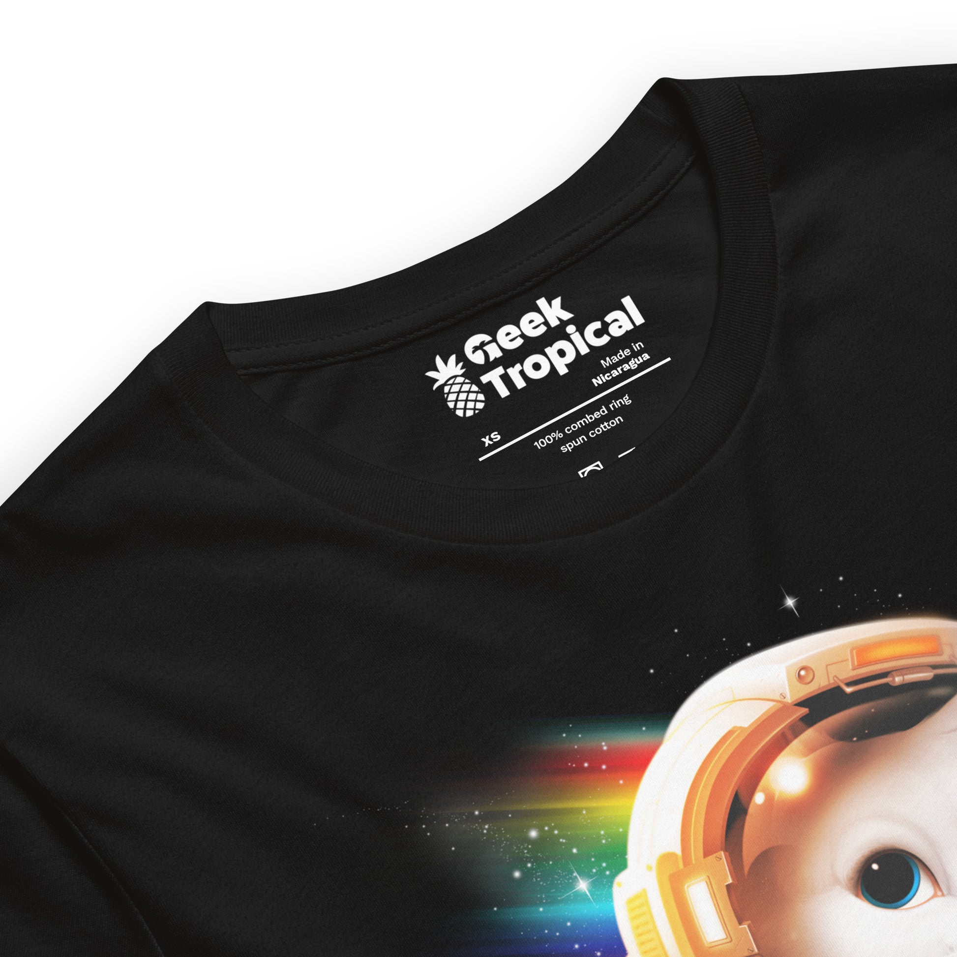 Astronaut Cat T-Shirt Geek Nerd Advertise to Meta Animal Patterns Design by Tobe Fonseca