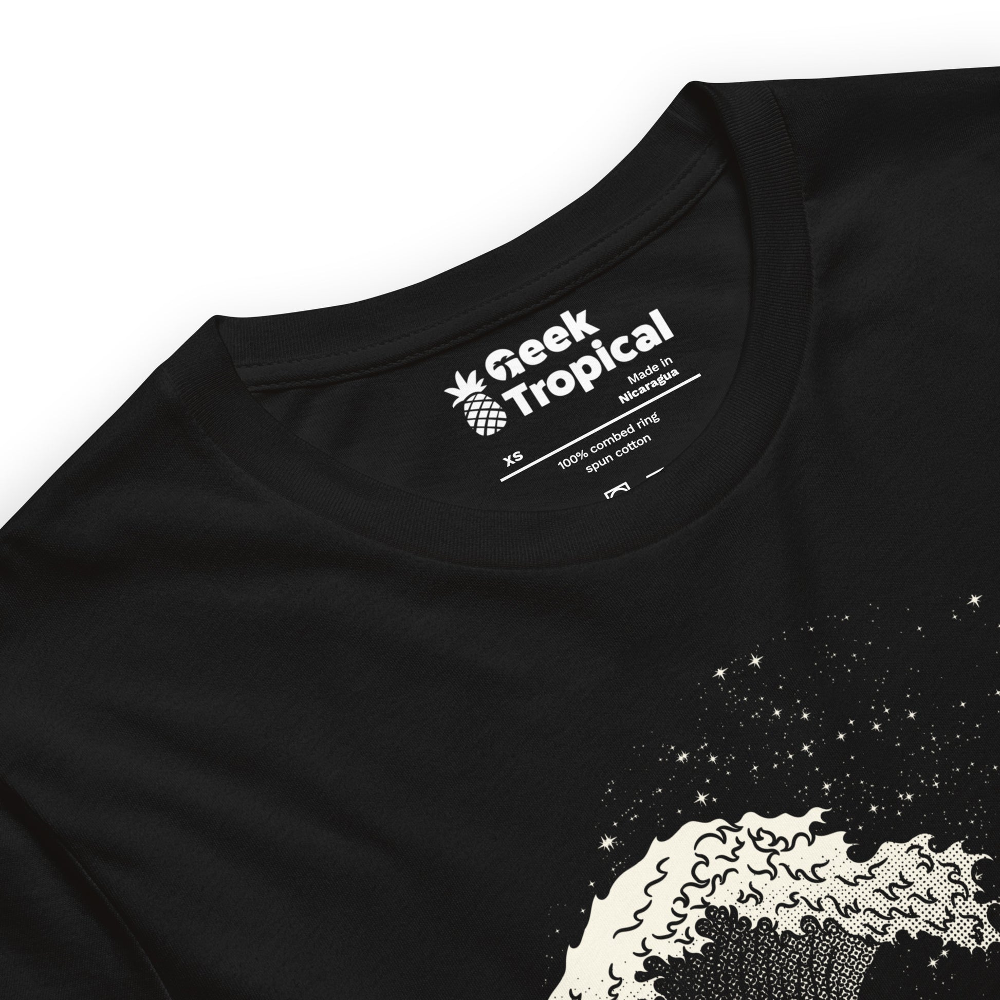 Astronaut Surfing Kanagawa Wave T-Shirt Geek Nerd Advertise to Meta Design by Tobe Fonseca Fantasy Prints