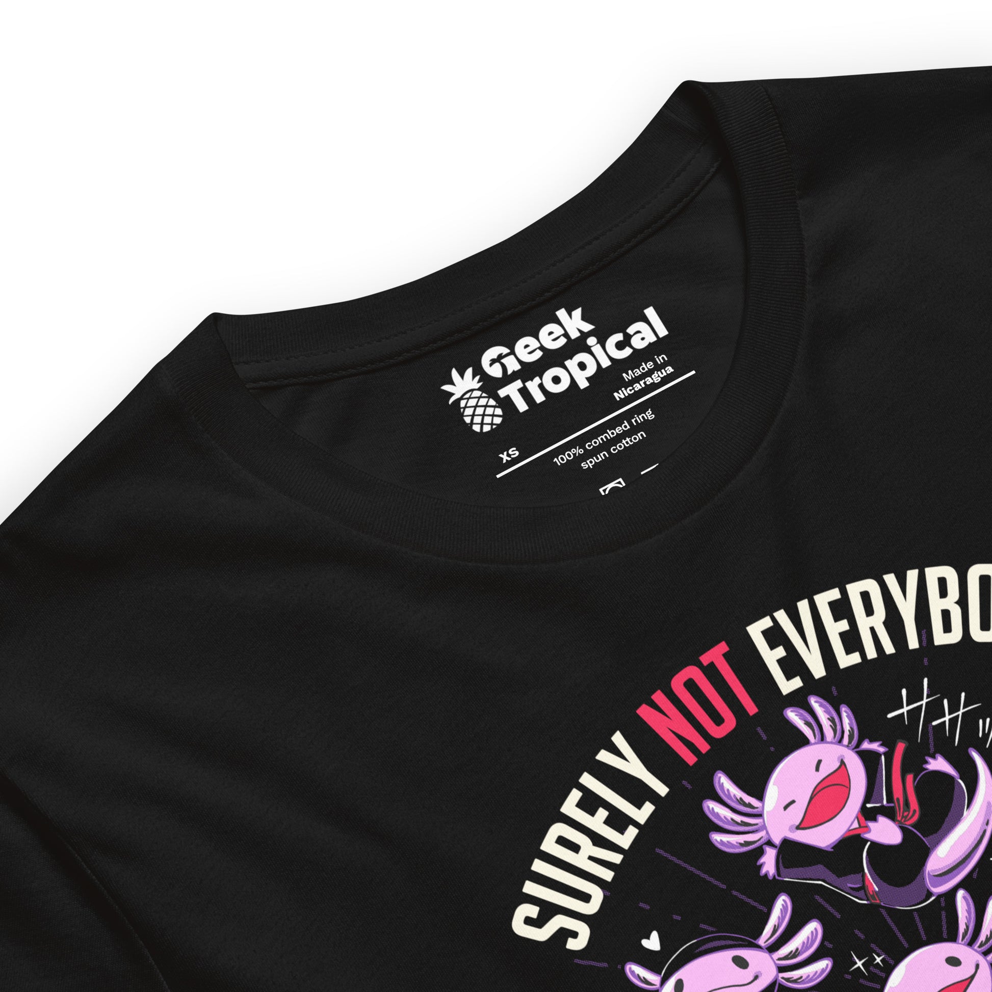 Axolotl Funny Kung Fu Fighting T-shirt Geek Nerd Animal Patterns Design by Tobe Fonseca Funny Prints