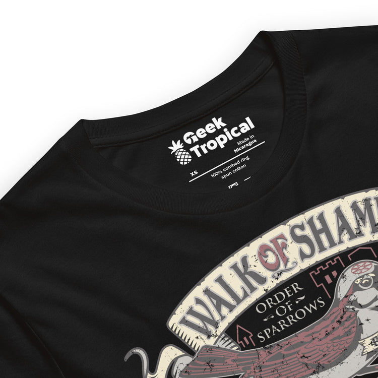 Walk of Shame T-Shirt Geek Nerd Advertise to Meta FLOW DESC WRITING Funny Prints