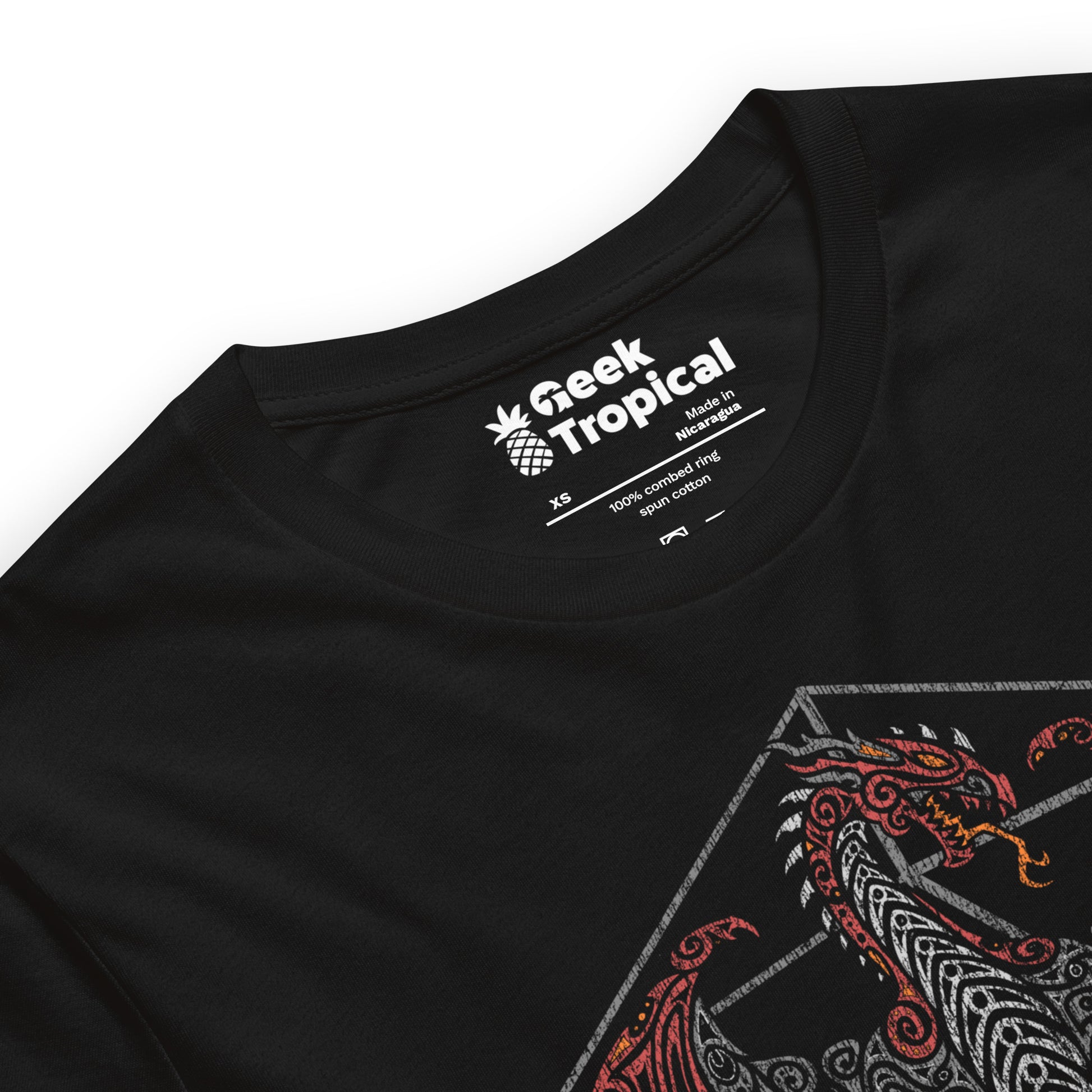 Tribal Dragon D20 T-Shirt 3