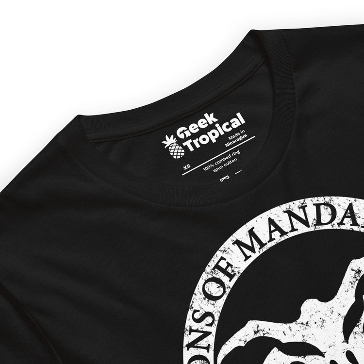 Sons of Mandalore T-Shirt Geek Nerd Advertise to Meta Fantasy Prints FLOW DESC WRITING