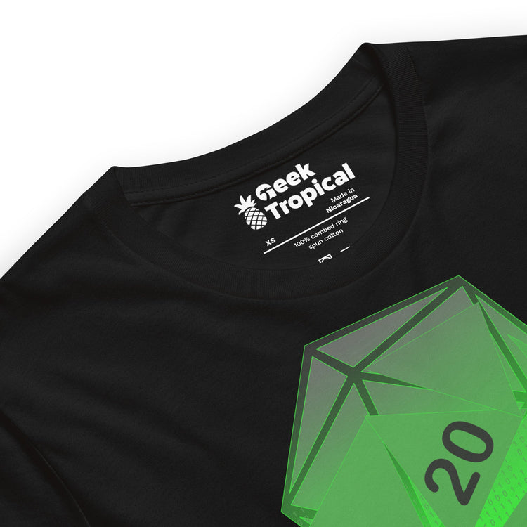 Matrix D20 T-Shirt Geek Nerd Advertise to Meta board game print computer print