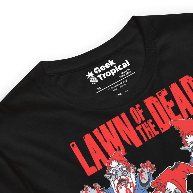 Lawn of the Dead T-Shirt Geek Nerd Advertise to Meta Fantasy Prints FLOW DESC WRITING