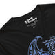 Blue Tribal Dragon T-Shirt Geek Nerd Advertise to Meta Fantasy Prints FLOW DESC WRITING