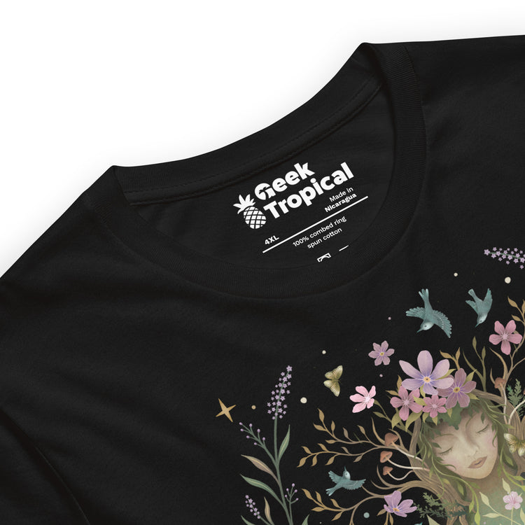 Spring Goddess T-Shirt Geek Nerd Advertise to Meta Botany Print Design by Episodic