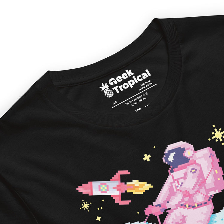 Astronaut Riding Space Whale T-Shirt Geek Nerd Advertise to Meta Elle Fantasy Prints