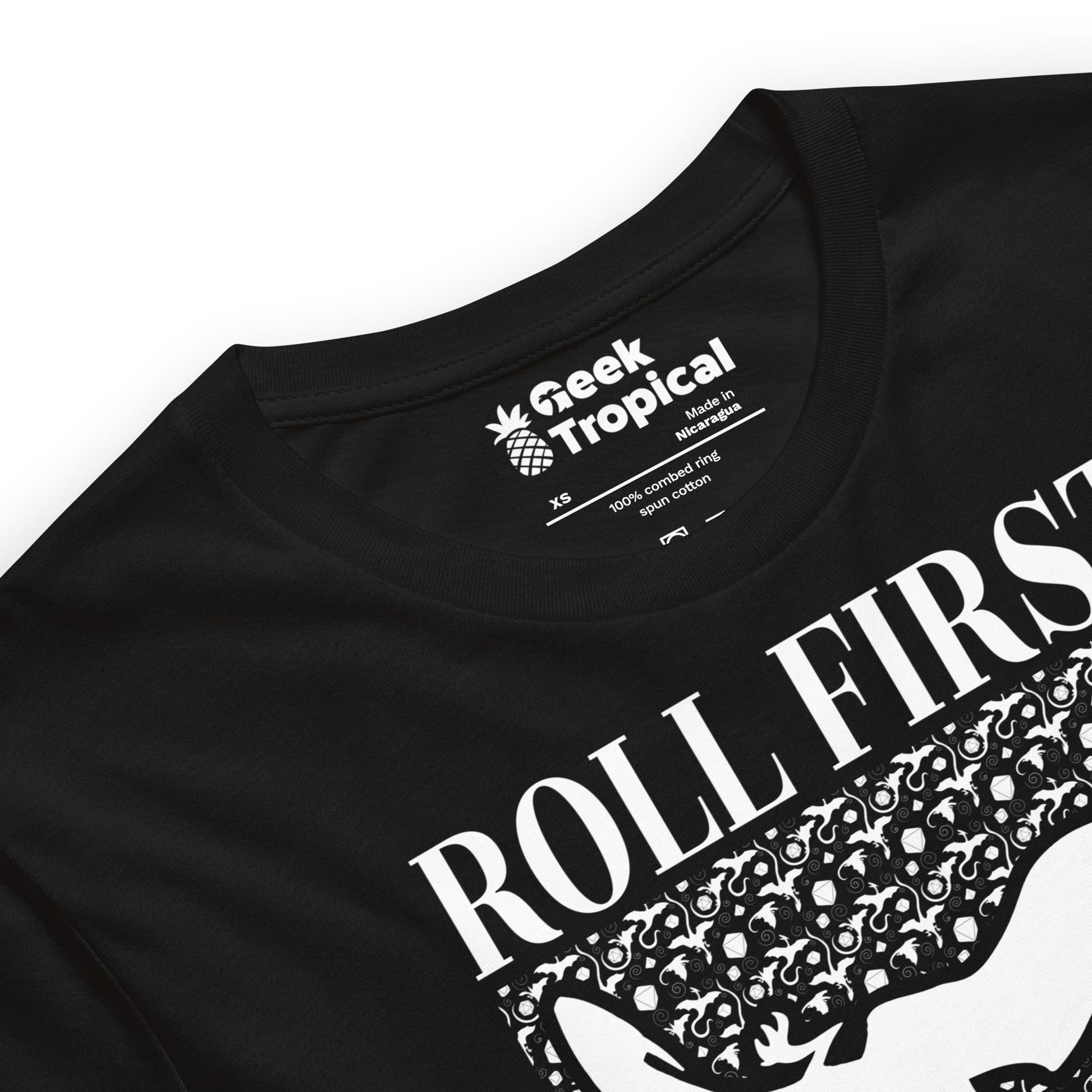 Roll First Think Later Dnd Dragons T-Shirt 3