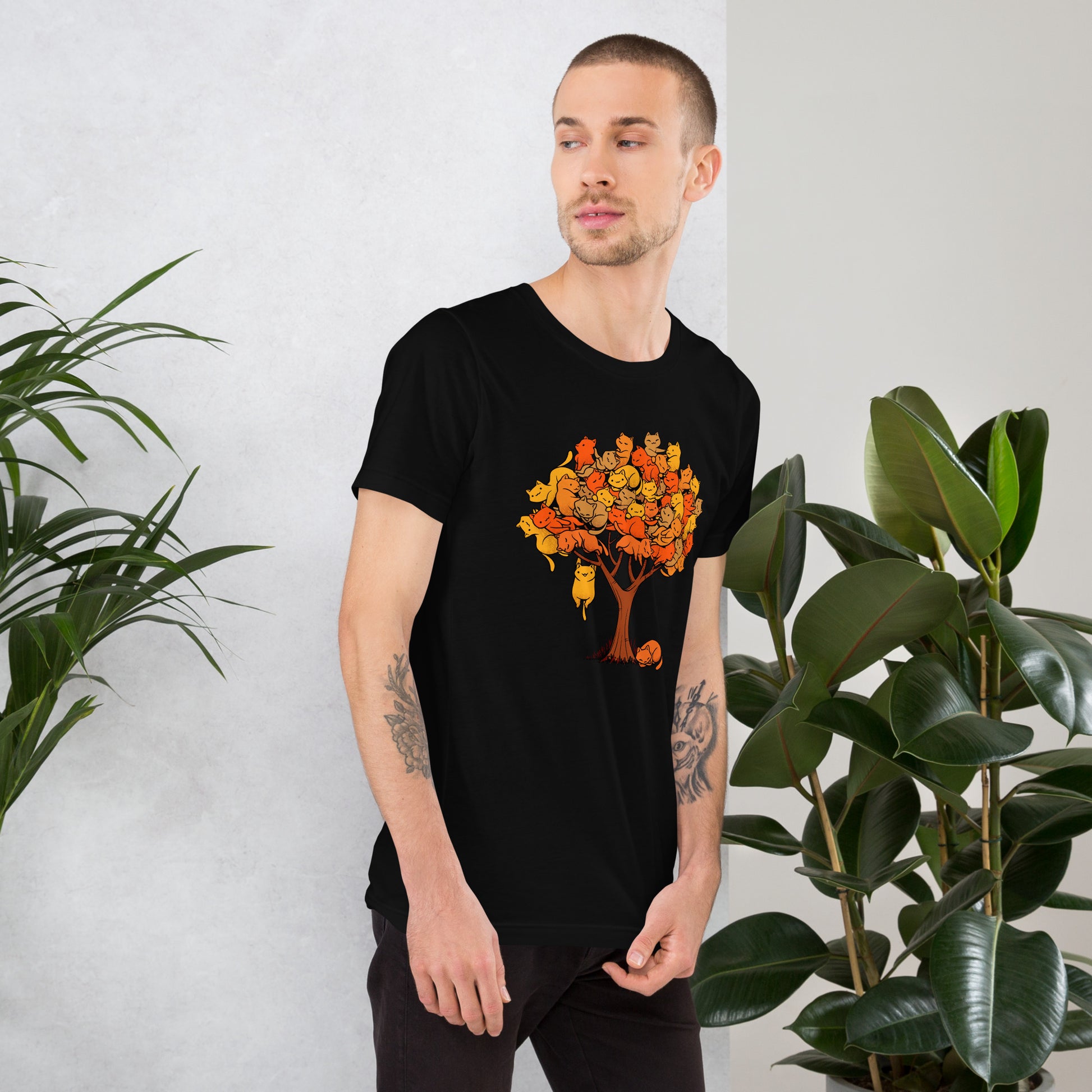 Autumn Cat Tree T-Shirt 5
