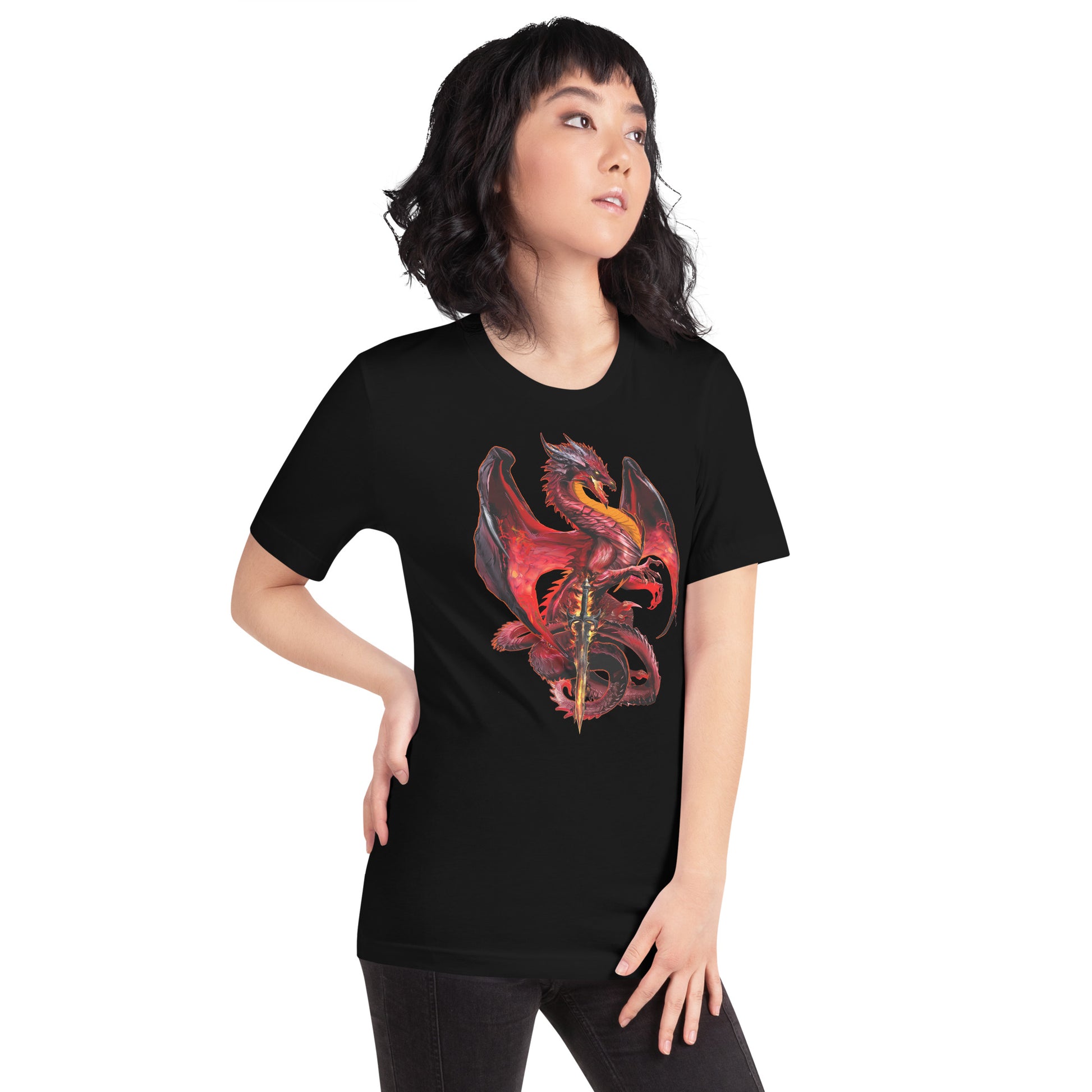Dragonblade WRATHBLADE T-Shirt Geek Nerd Advertise to Meta Design by Ruth Thompson dnd & rpg print