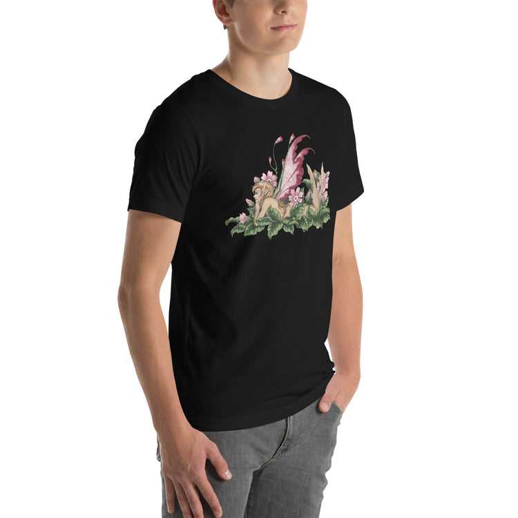 Amy Brown Primrose T-Shirt Geek Nerd Advertise to Meta Botany Print Design by Amy Brown