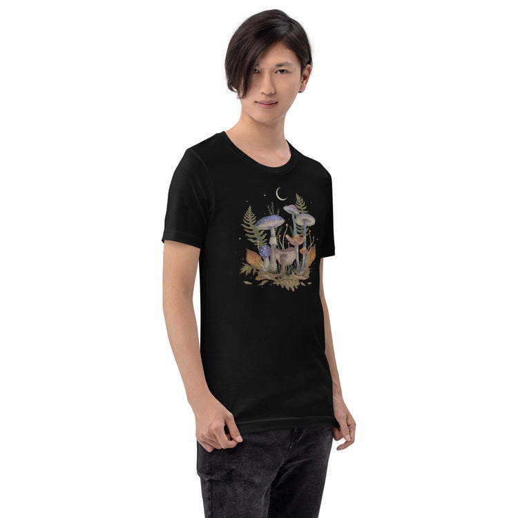 Mushroom Cover T-Shirt Geek Nerd Advertise to Meta Book Prints Botany Print