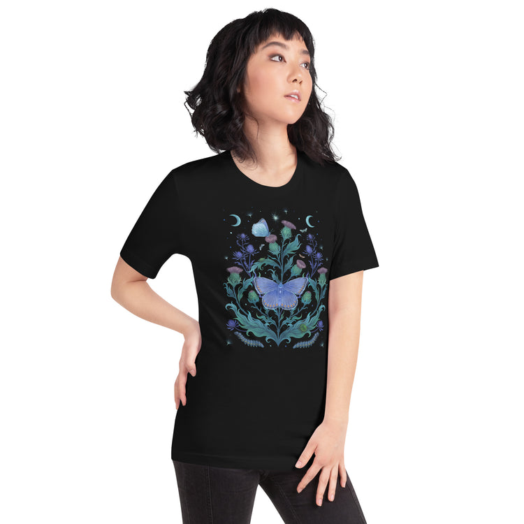 Thistle Home T-Shirt Geek Nerd Advertise to Meta Botany Print Design by Episodic