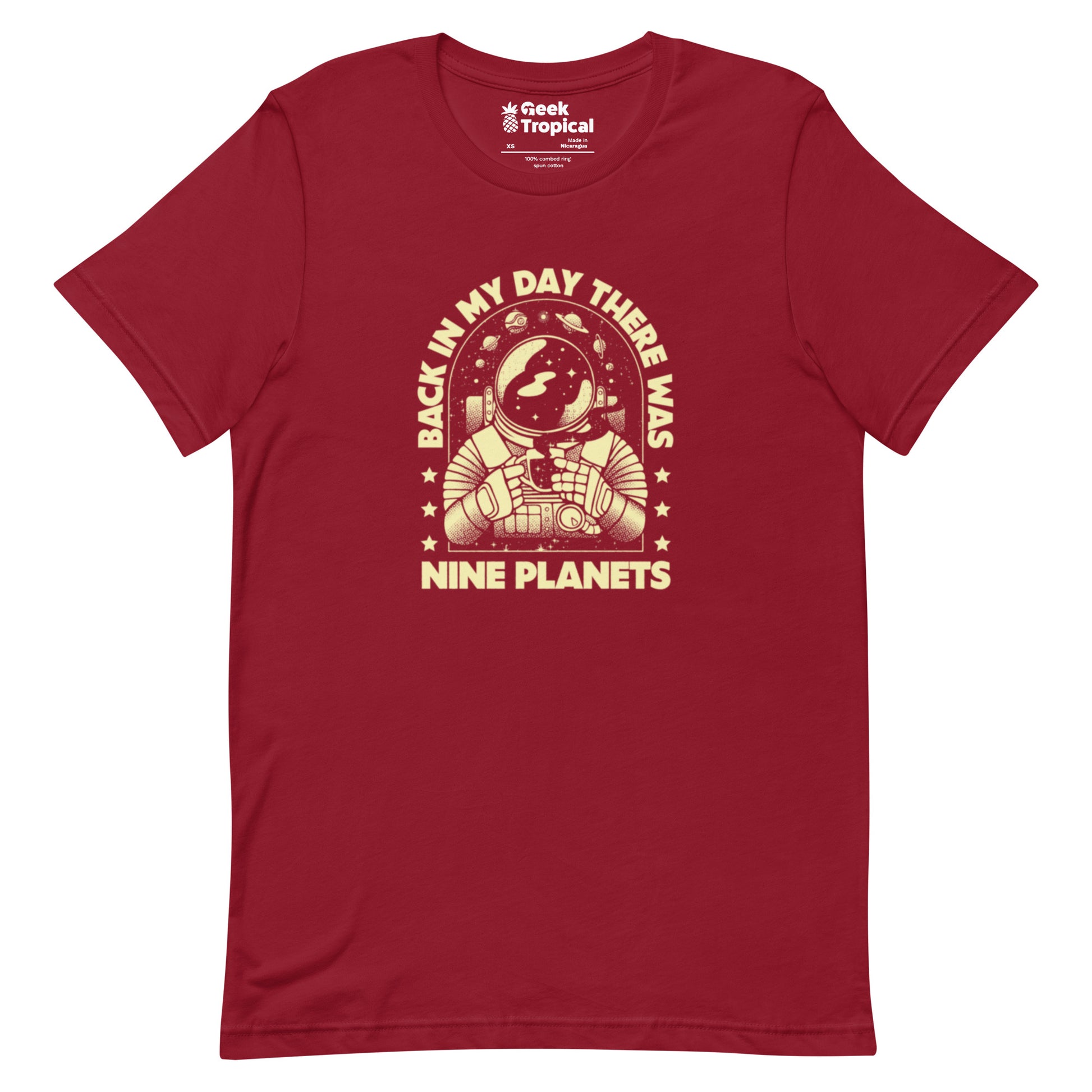 We Had Nine Planets T-Shirt Geek Nerd Design by Tobe Fonseca FLOW DESC WRITING Funny Prints