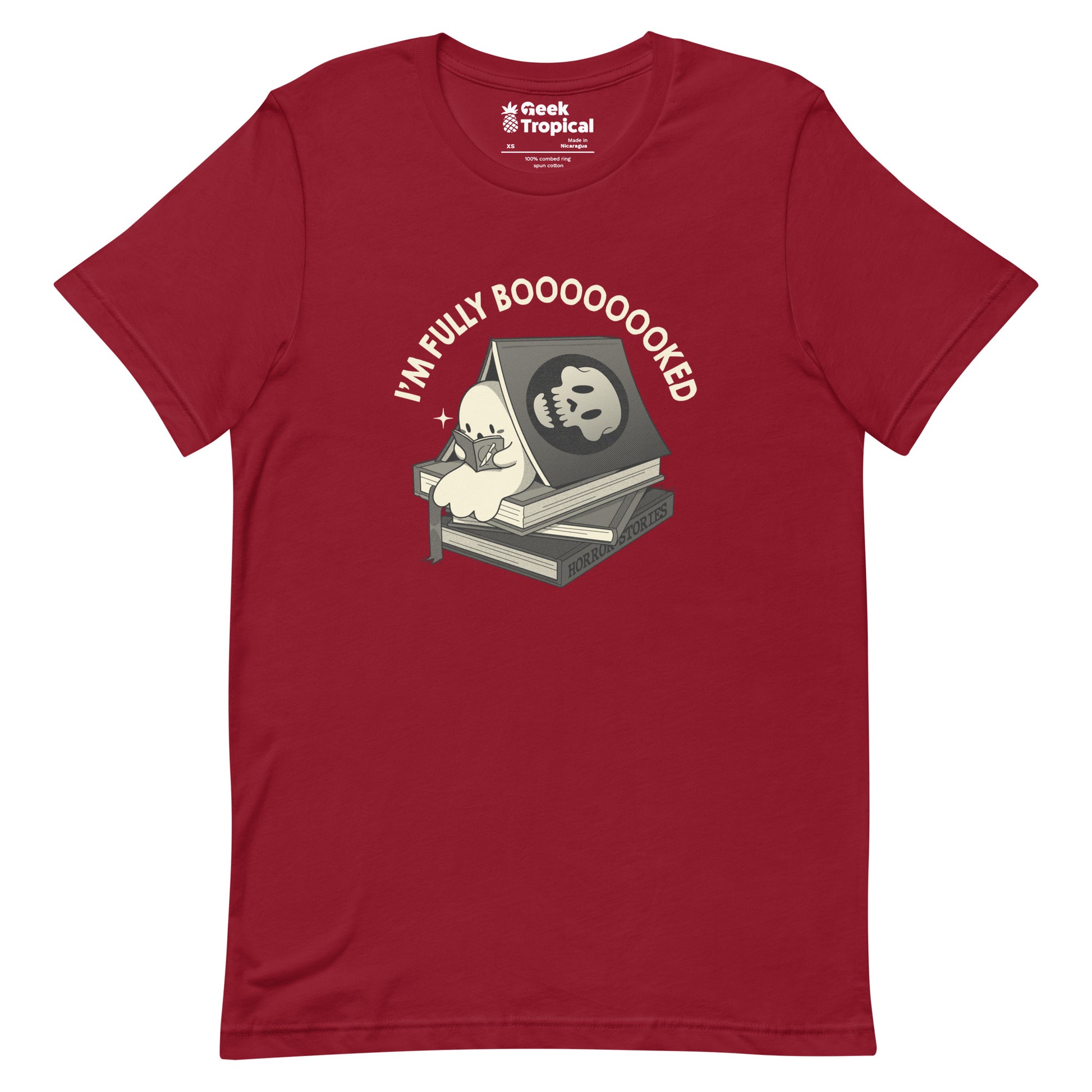 Fully Boo - ked Ghost T-Shirt Geek Nerd