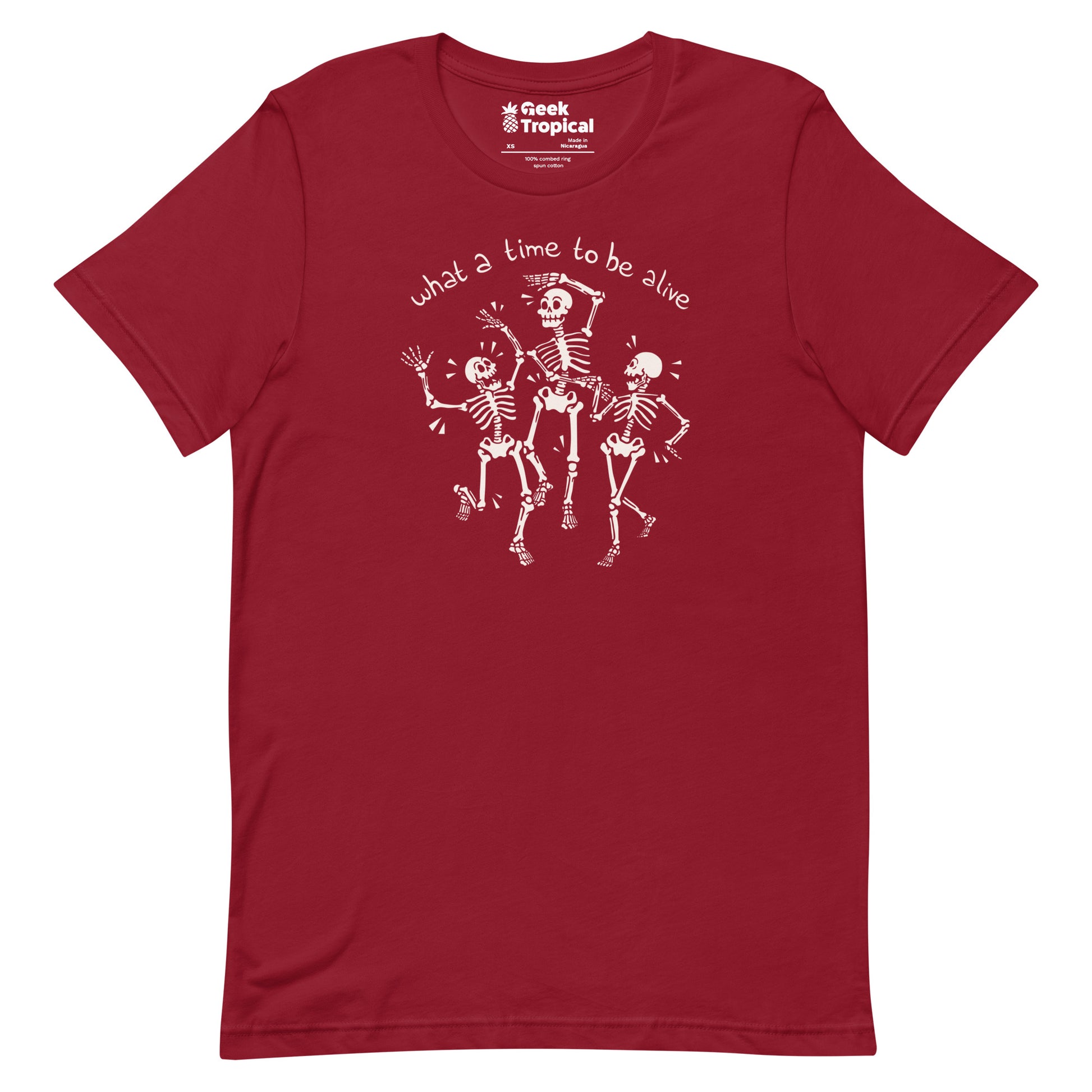 What a Time To Be Alive Skeleton T-Shirt 9