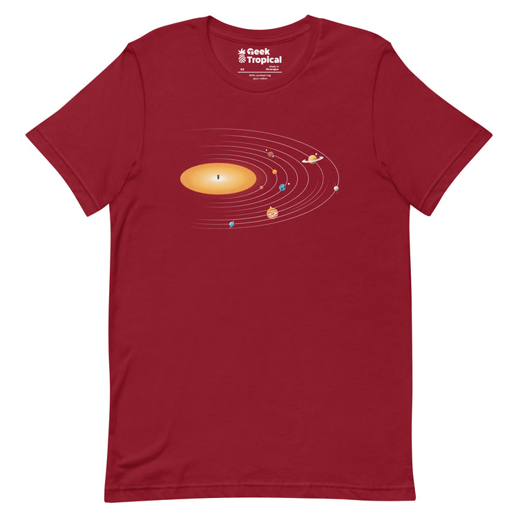 Solar System Vinyl Music T-Shirt Geek Nerd Advertise to Meta Design by Tobe Fonseca FLOW DESC WRITING