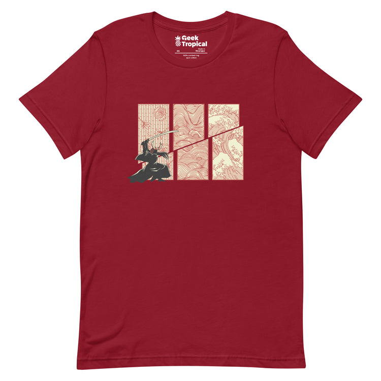 Japanese Samurai Kanagawa Wave T-Shirt Geek Nerd Advertise to Meta Anime Design by Tobe Fonseca
