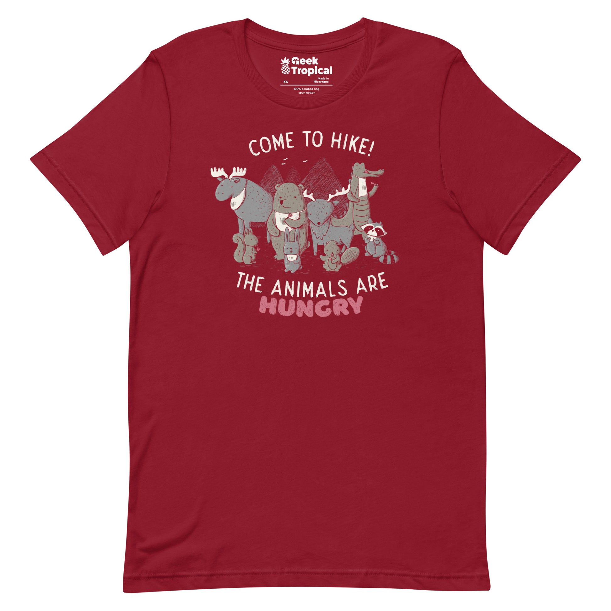 Come to Hike! The Animals Are Hungry T-Shirt Geek Nerd Advertise to Meta Design by Tobe Fonseca FLOW DESC WRITING