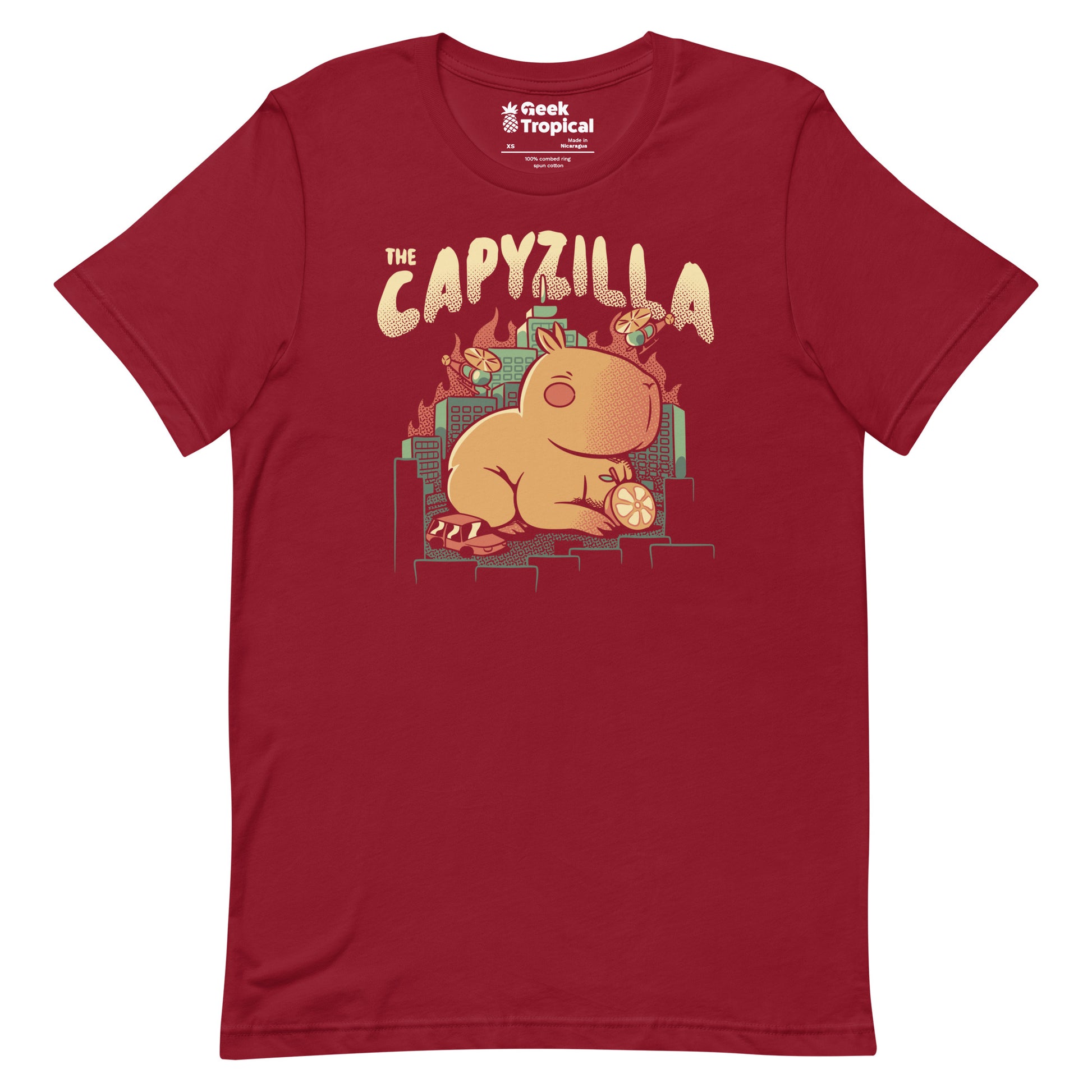 Capyzilla Kawaii Monster T-Shirt Geek Nerd Advertise to Meta Animal Patterns Anime