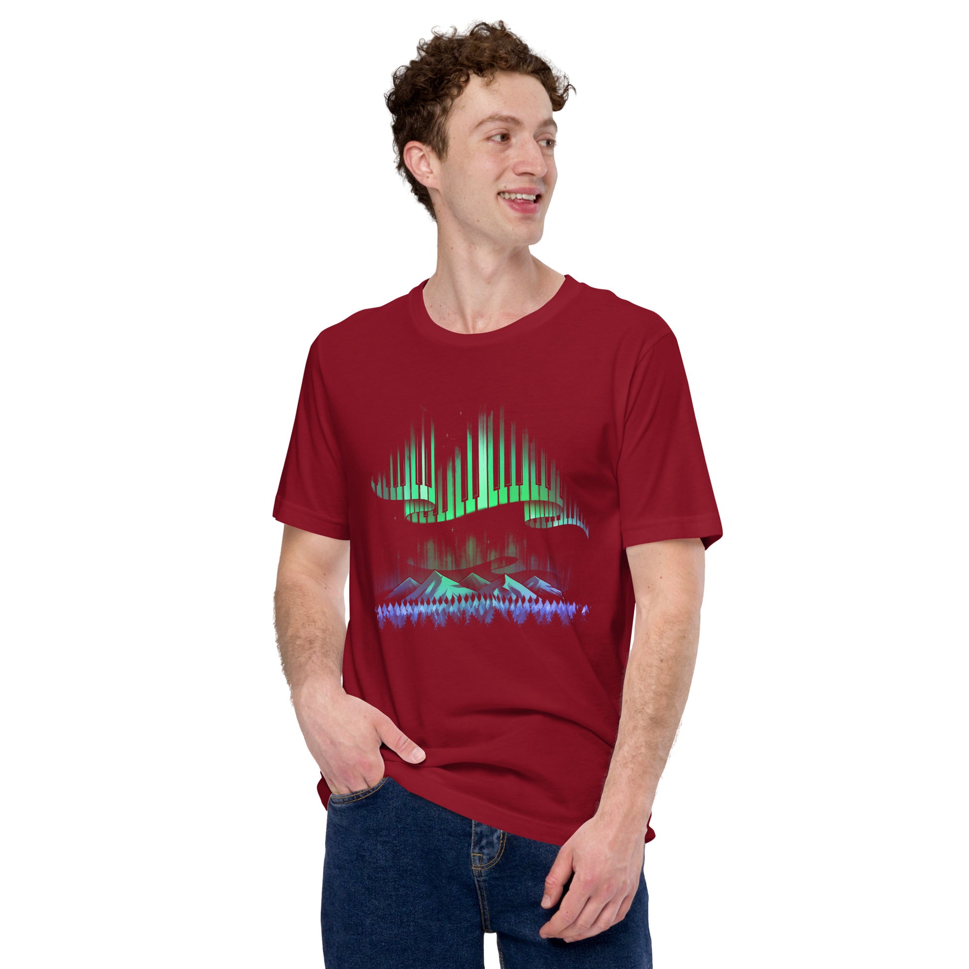 Aurora Borealis Song T-shirt Geek Nerd Advertise to Meta Design by Tobe Fonseca FLOW DESC WRITING