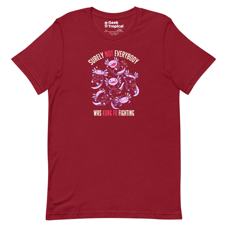 Axolotl Funny Kung Fu Fighting T-shirt Geek Nerd Animal Patterns Design by Tobe Fonseca Funny Prints