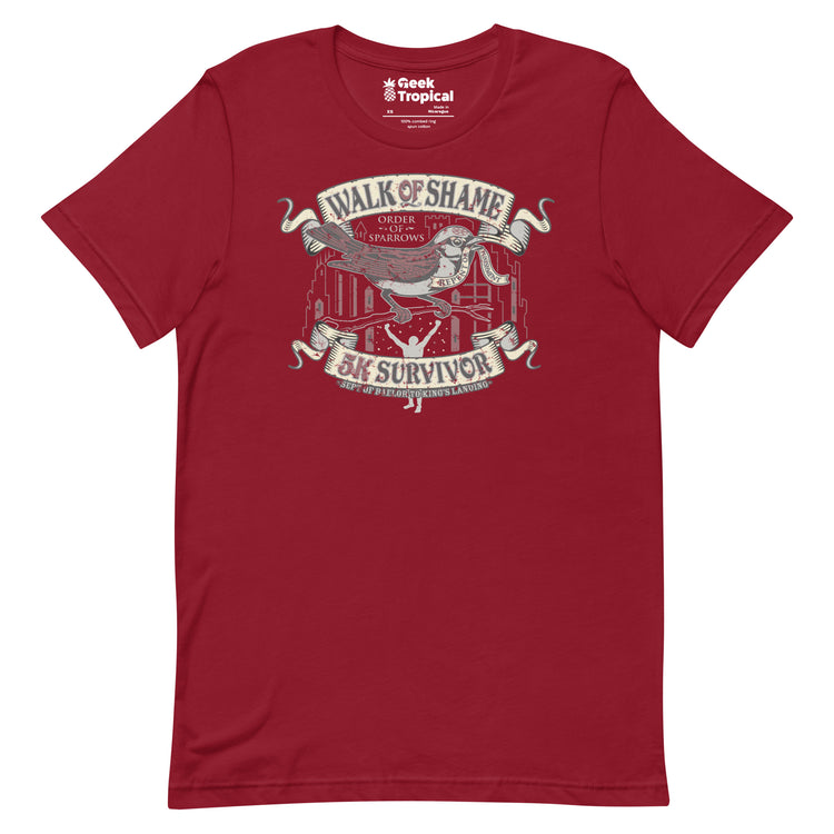 Walk of Shame T-Shirt Geek Nerd Advertise to Meta FLOW DESC WRITING Funny Prints