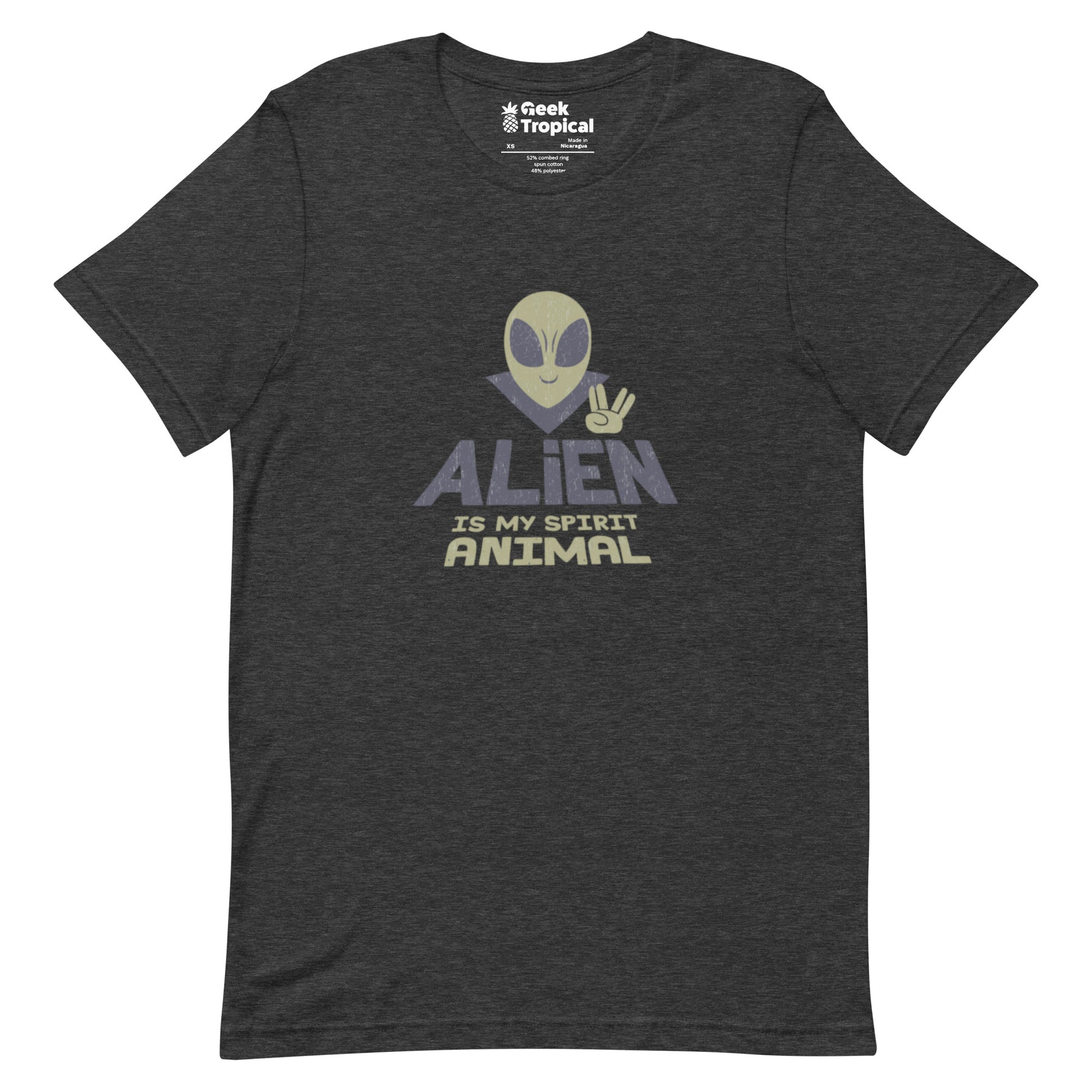 Alien Spirit Animal T-Shirt Geek Nerd Design by Tobe Fonseca FLOW DESC WRITING Funny Prints