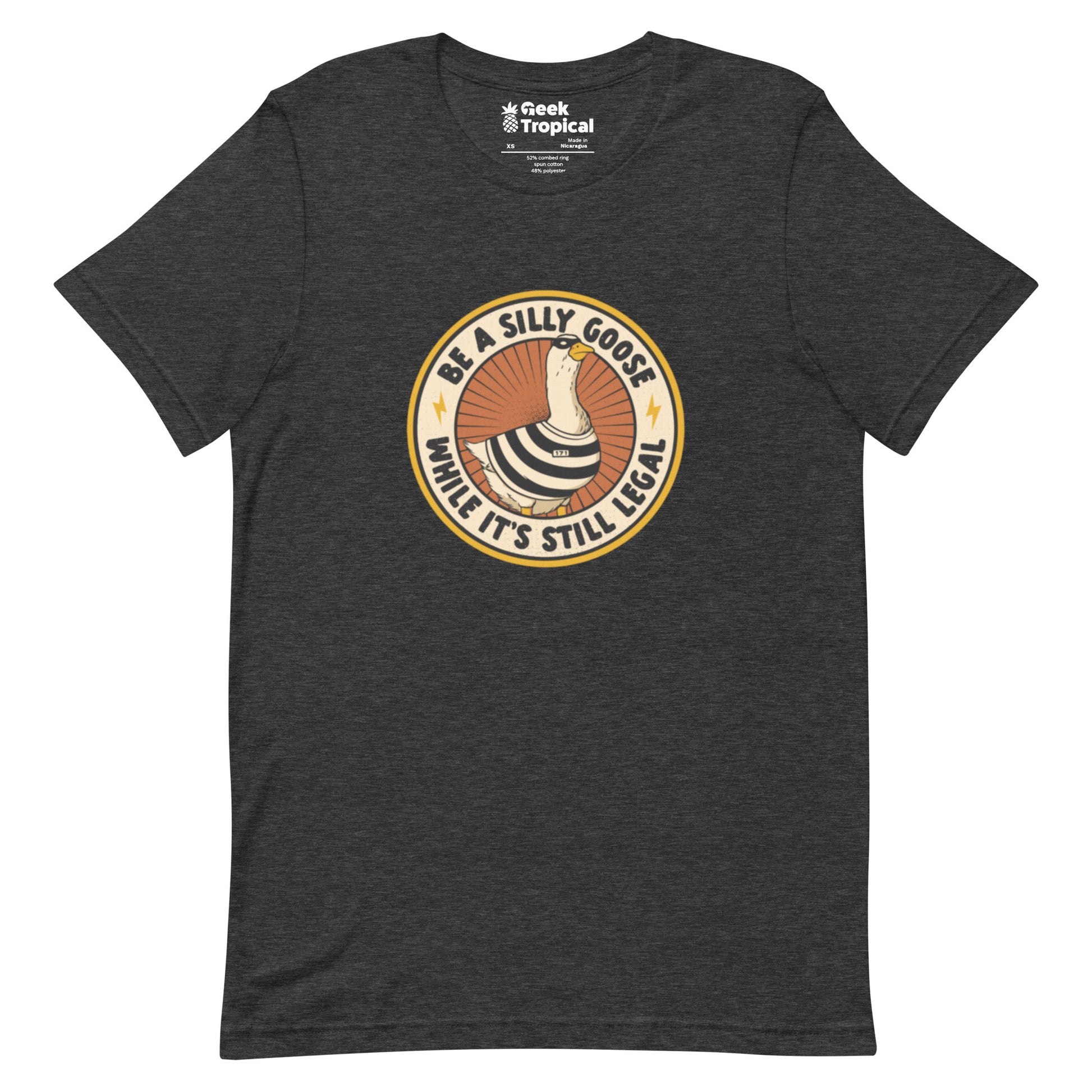 Be A Silly Goose While Legal T-Shirt Geek Nerd Animal Patterns Design by Tobe Fonseca FLOW DESC WRITING