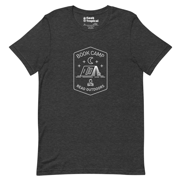 Book Camp T-Shirt Geek Nerd Book Prints Design by Tobe Fonseca FLOW DESC WRITING