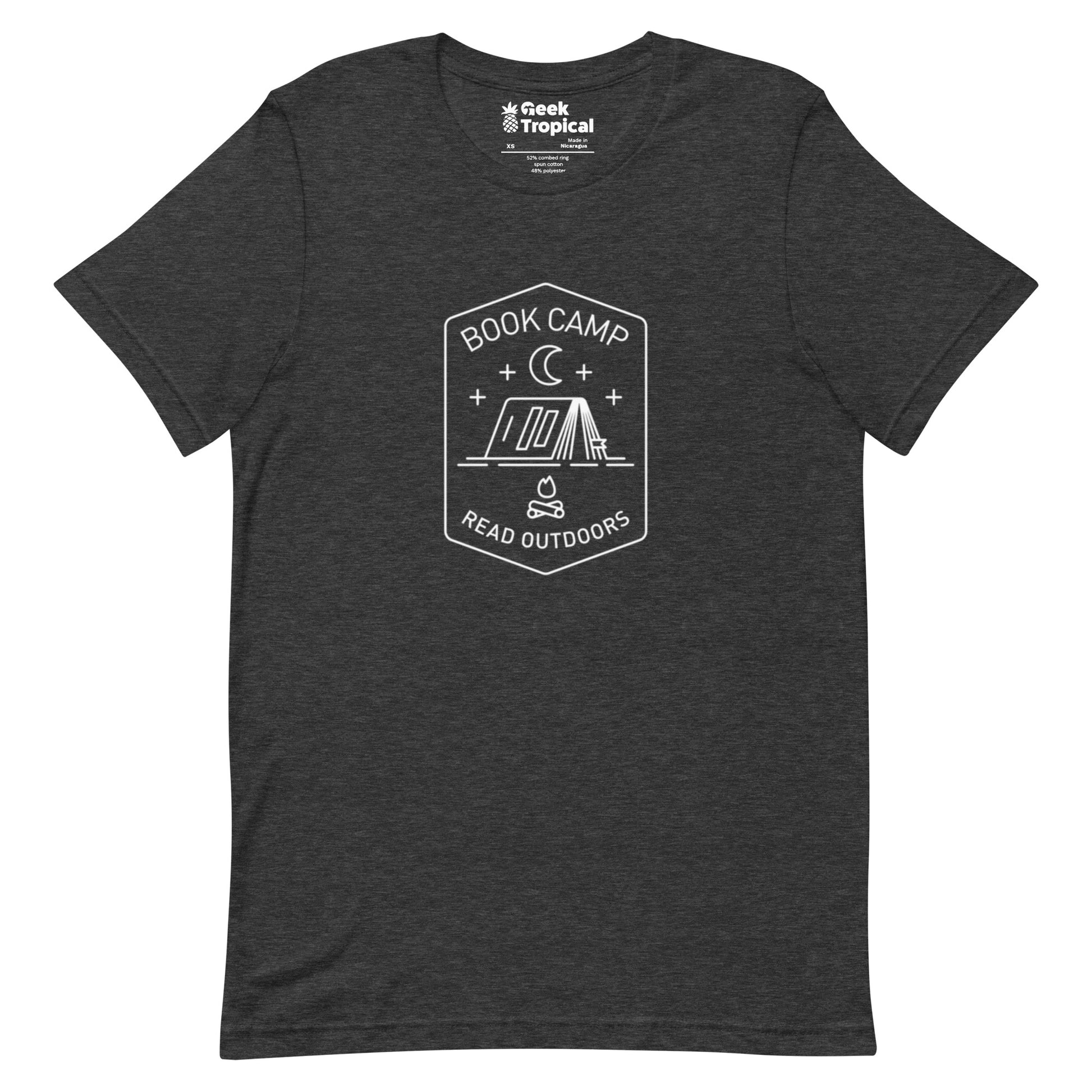 Book Camp T-Shirt Geek Nerd Book Prints Design by Tobe Fonseca FLOW DESC WRITING