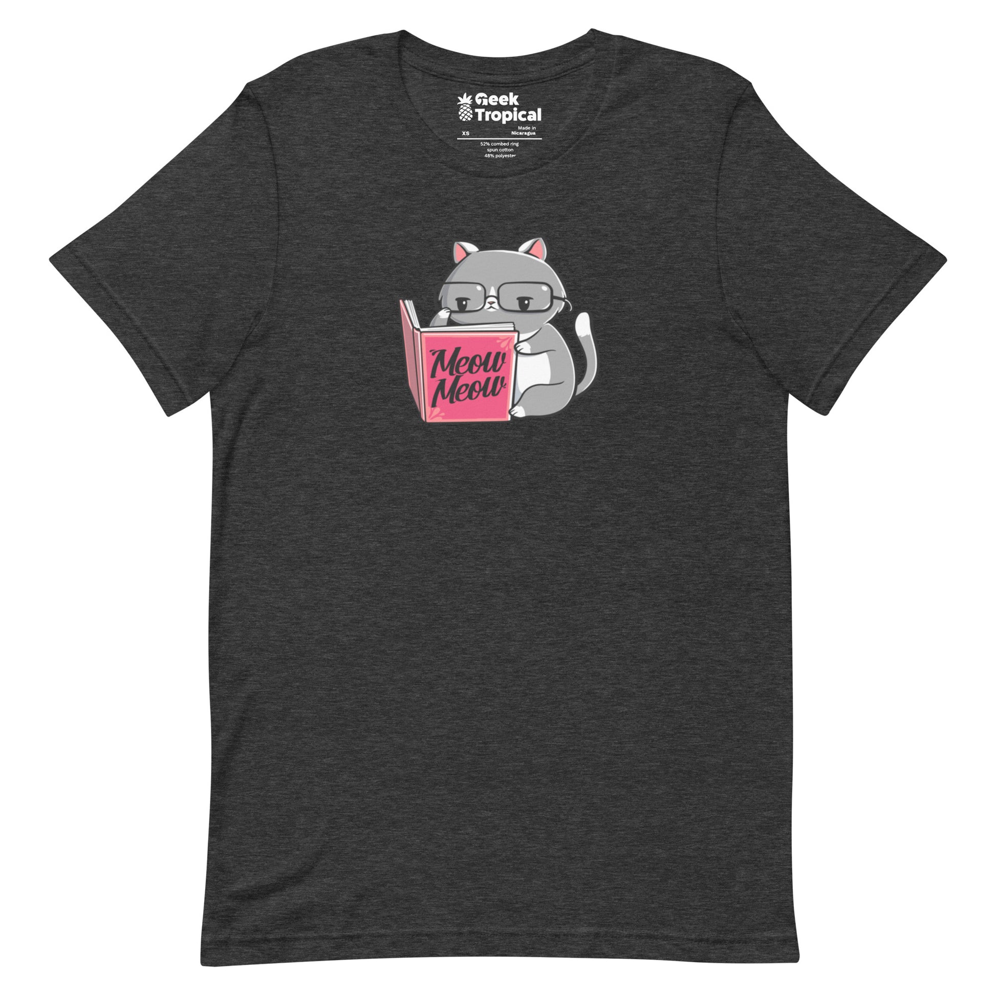 Books For Cats T-Shirt Geek Nerd Animal Patterns Book Prints Design by Tobe Fonseca