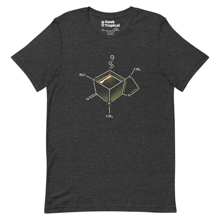 Caffeine Molecule Coffe Mug T-Shirt Geek Nerd Design by Tobe Fonseca FLOW DESC WRITING science print