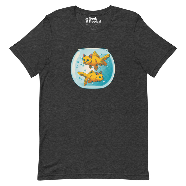 Cat Fish Bowl Funny T-Shirt Geek Nerd Animal Patterns Design by Tobe Fonseca FLOW DESC WRITING