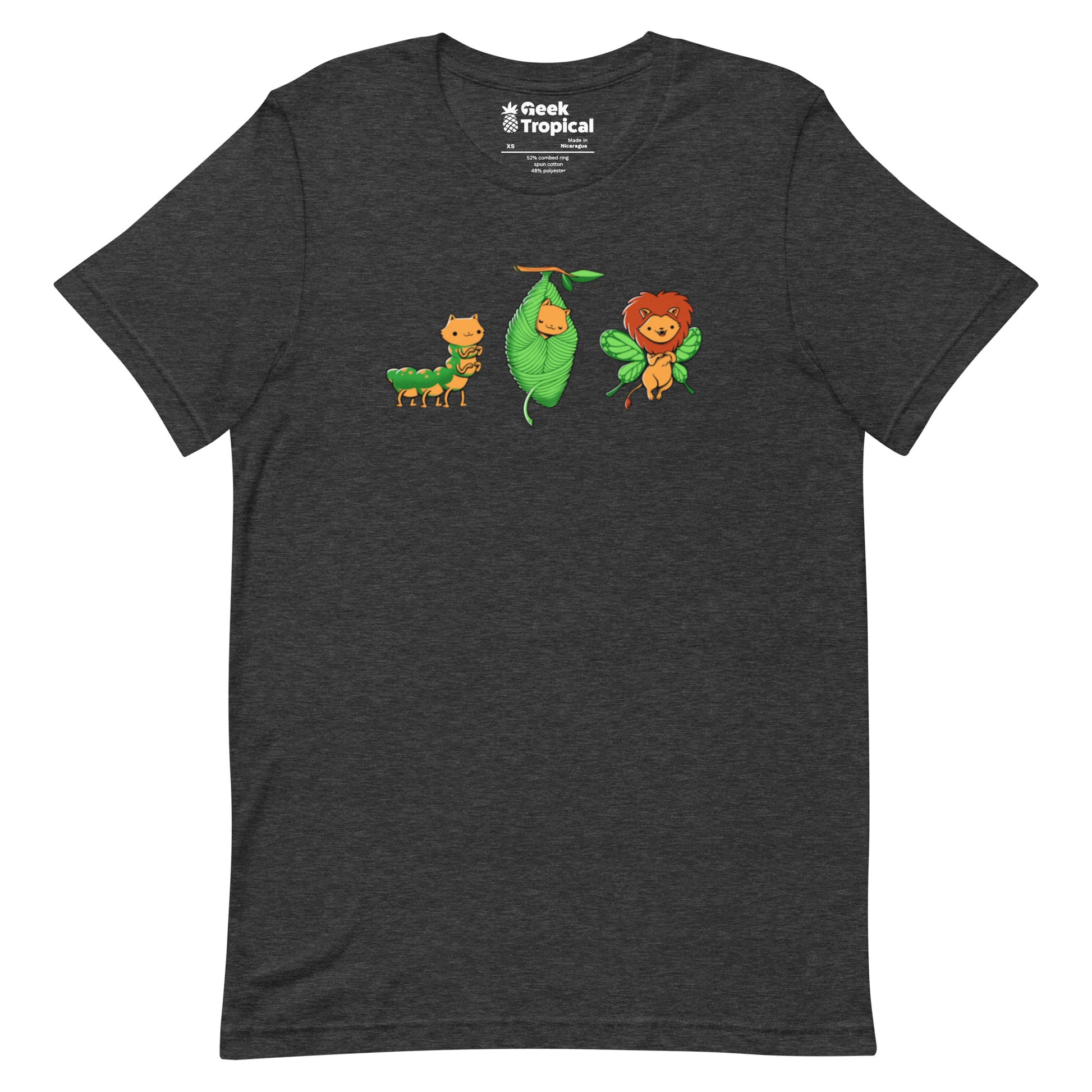 Cat - Erpillar T-Shirt Geek Nerd Animal Patterns Design by Tobe Fonseca Fantasy Prints
